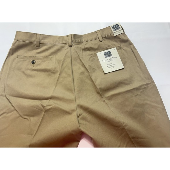 JOS.A.BANK NWT Slacks Tailor Fit Twill Pants Khaki Men's Size 40W 32L - Picture 4 of 5